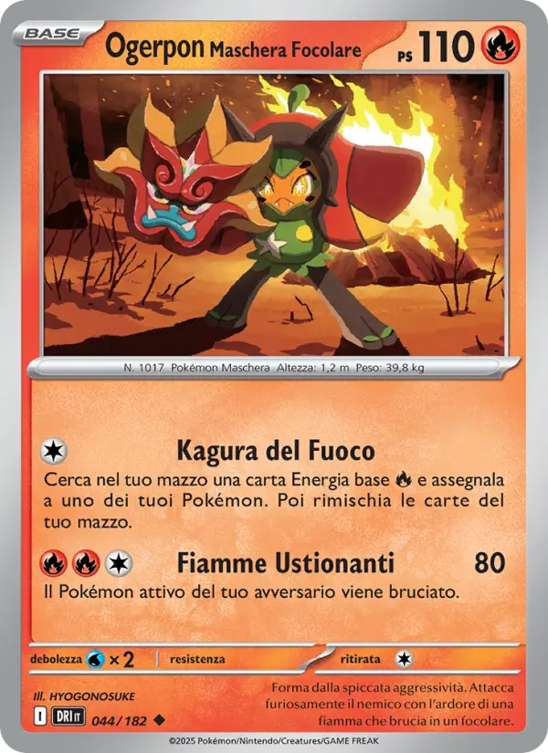 Ogerpon Maschera Focolare #044 — Rivali Predestinati