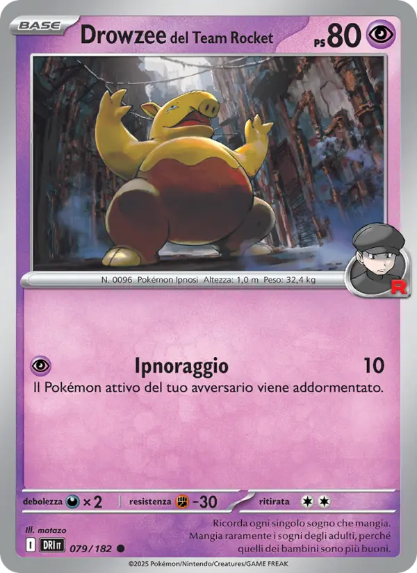 Drowzee del Team Rocket #079