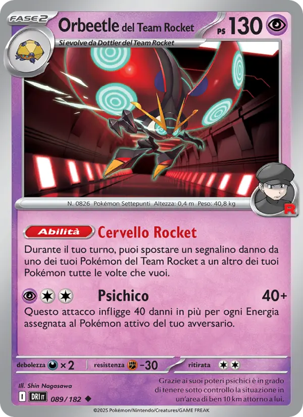 Orbeetle del Team Rocket #089