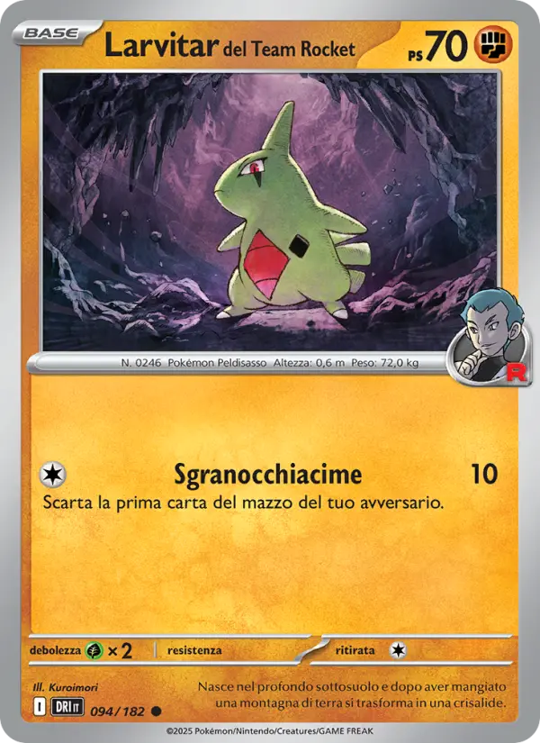 Larvitar del Team Rocket #094