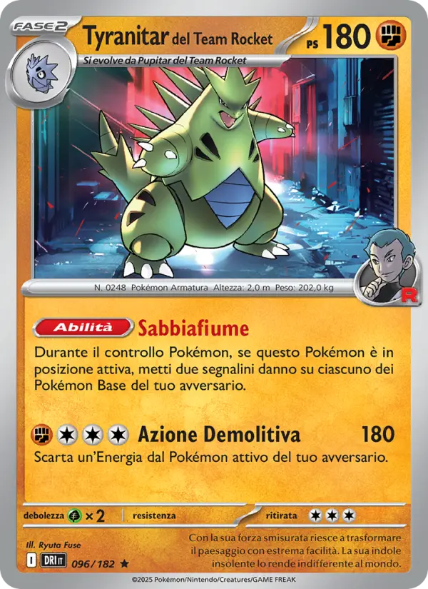 Tyranitar del Team Rocket #096