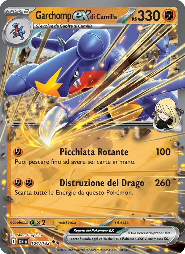 Garchomp ex di Camilla #104