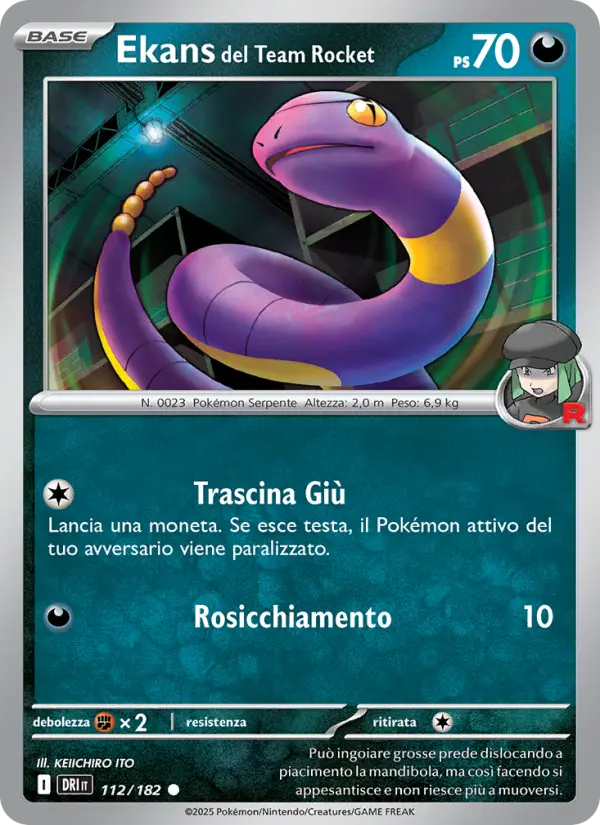 Ekans del Team Rocket #112