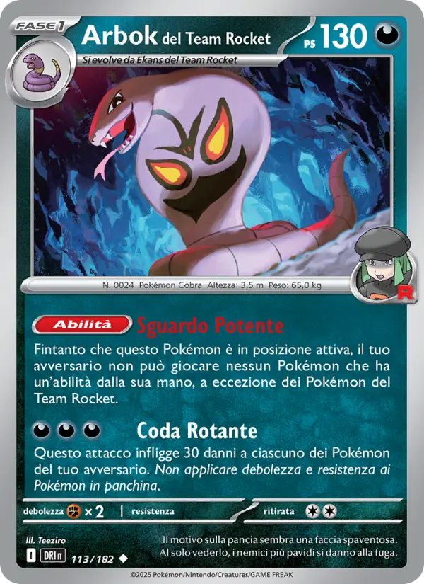 Arbok del Team Rocket #113 — Rivali Predestinati