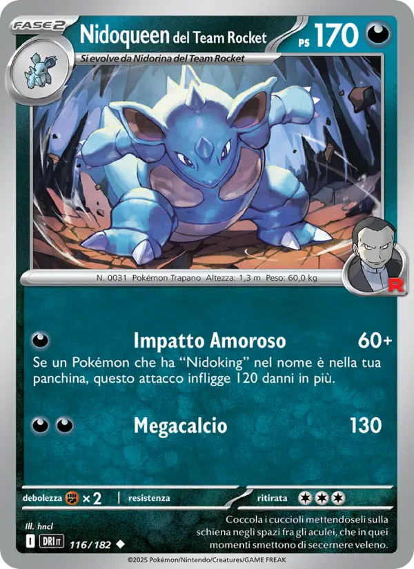 Nidoqueen del Team Rocket #116
