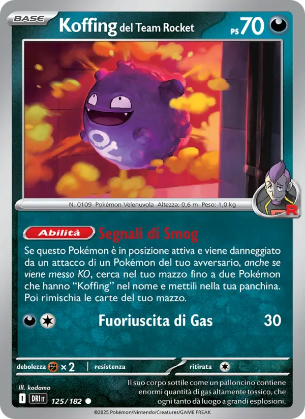 Koffing del Team Rocket #125