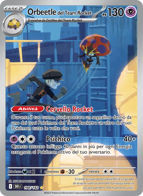 Orbeetle del Team Rocket #198