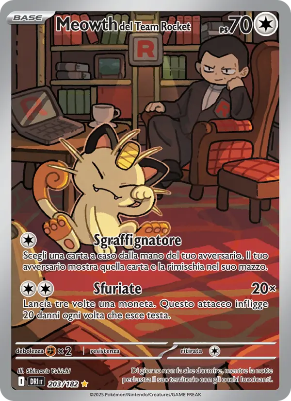 Meowth del Team Rocket #203