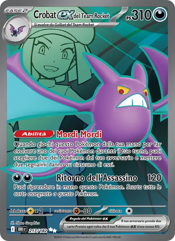 Crobat ex del Team Rocket #217