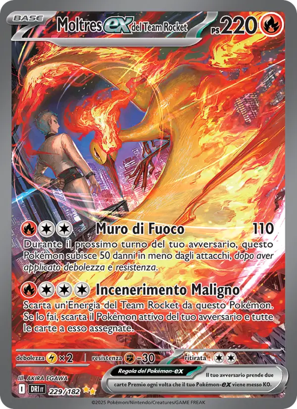 Moltres ex del Team Rocket #229 — Rivali Predestinati