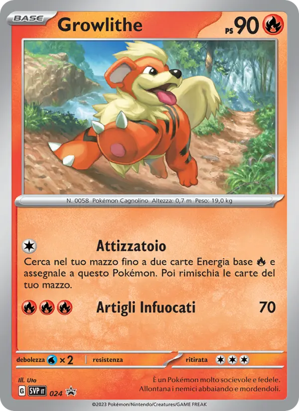 Growlithe #024 — SVP Black Star Promos