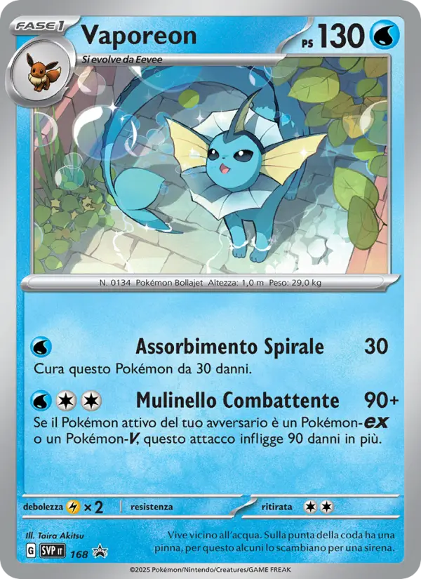 Vaporeon #168 — SVP Black Star Promos