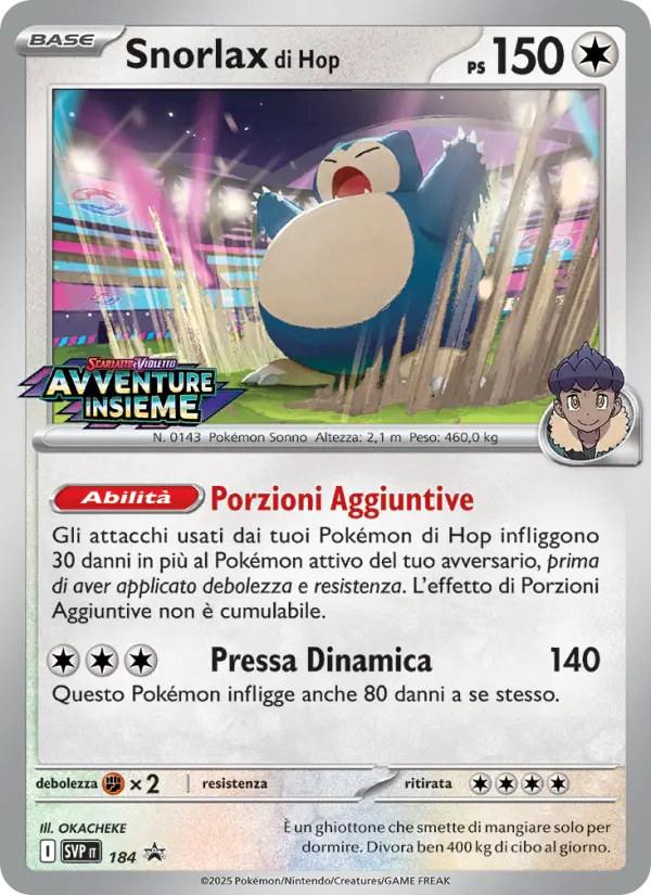 Hop's Snorlax #184