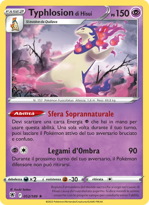 Typhlosion di Hisui #052