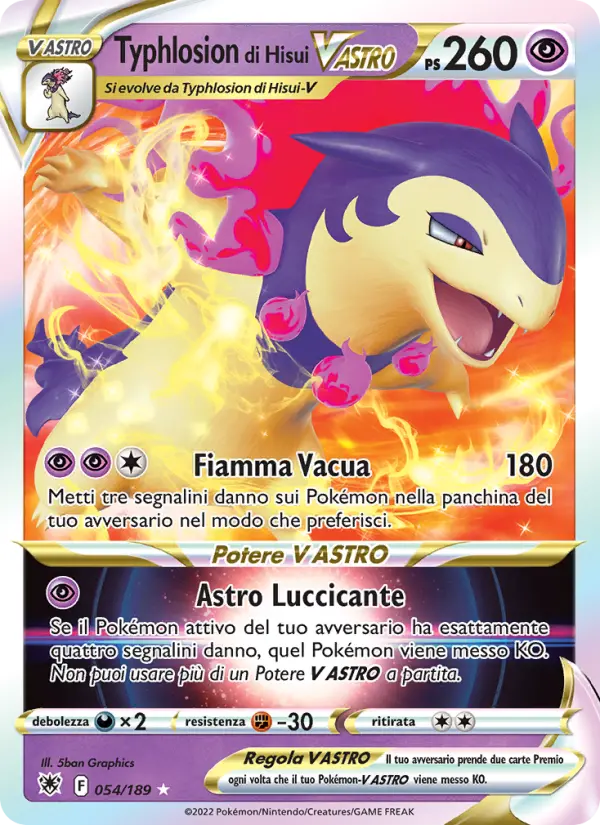 Typhlosion di Hisui V ASTRO #054