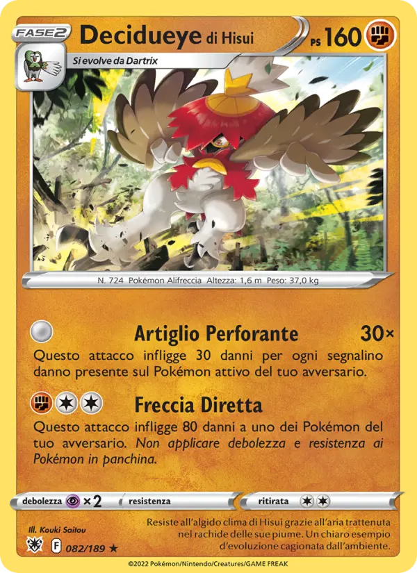 Decidueye di Hisui #082