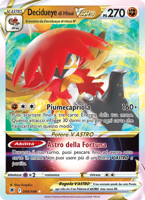 Decidueye di Hisui V ASTRO #084