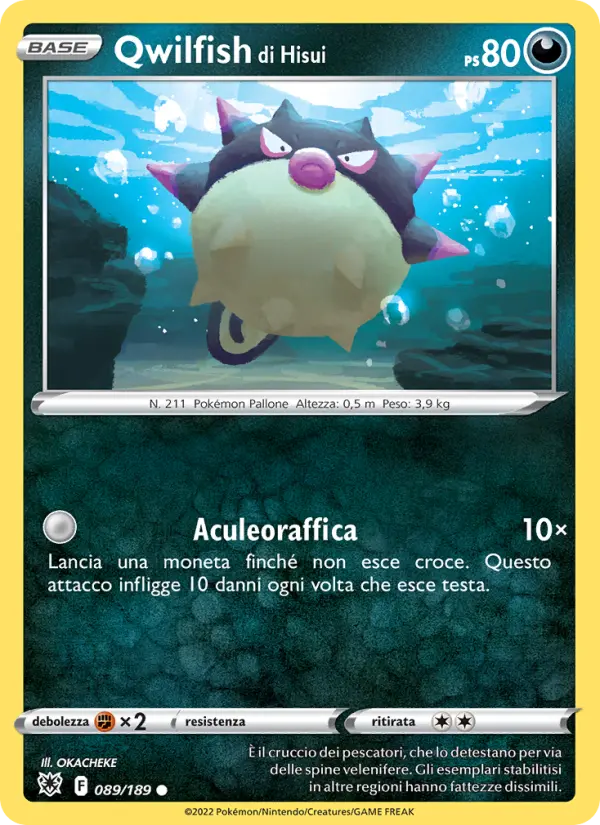 Qwilfish di Hisui #089