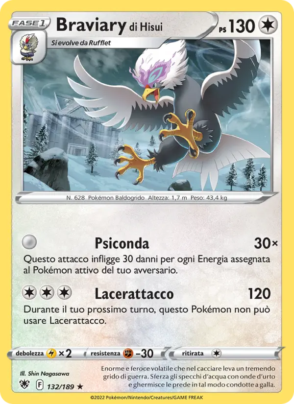 Braviary di Hisui #132