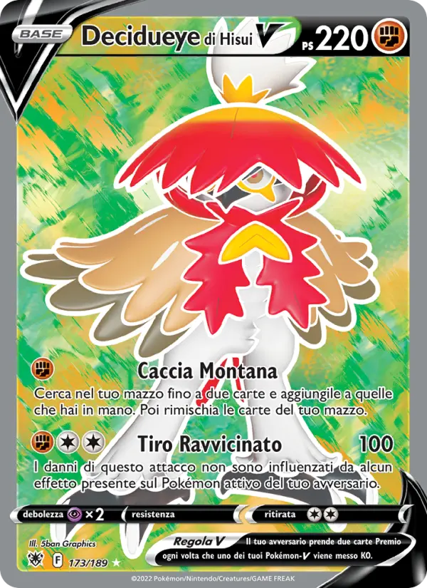 Decidueye di Hisui V #173
