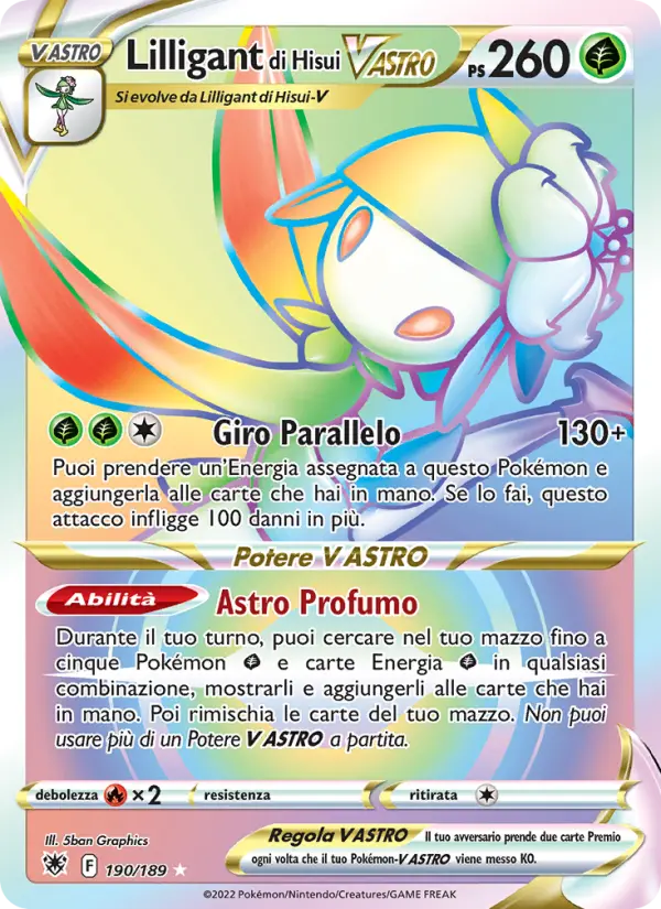 Lilligant di Hisui V ASTRO #190