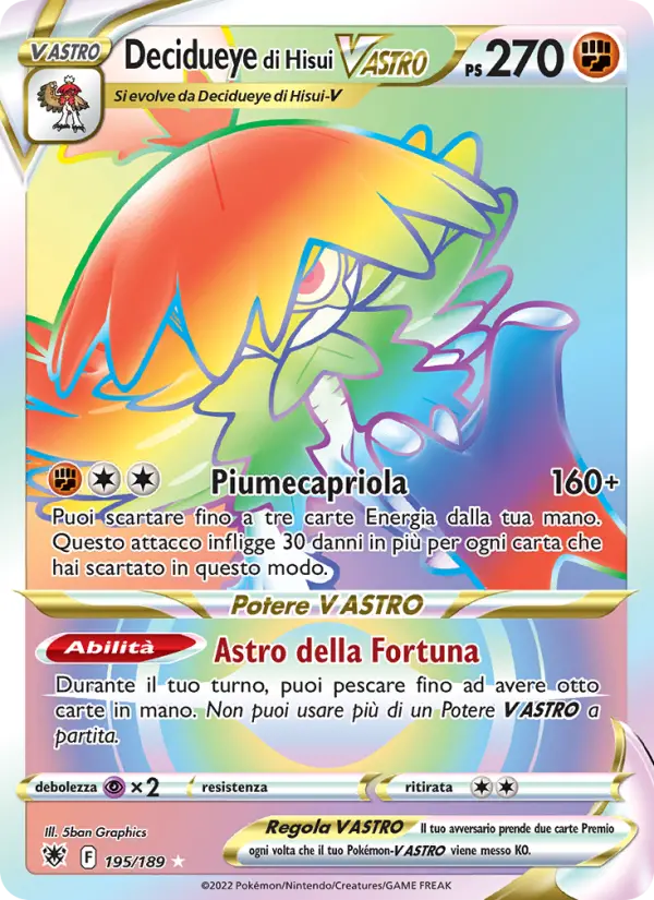 Decidueye di Hisui V ASTRO #195