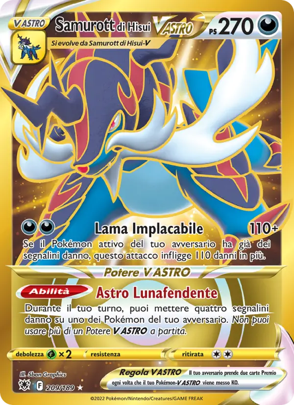 Samurott di Hisui V ASTRO #209