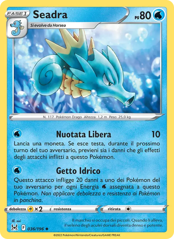 Seadra #036 — Origine Perduta (Reverse Holo)