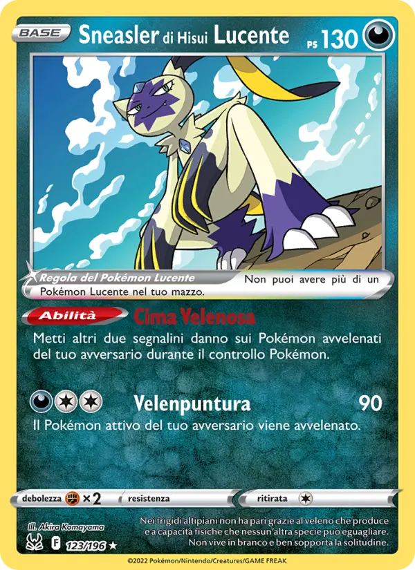 Sneasler di Hisui Lucente #123 — Origine Perduta