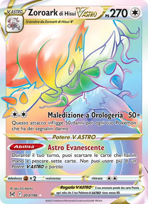 Zoroark di Hisui V ASTRO #203