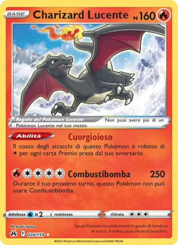 Charizard Lucente #020