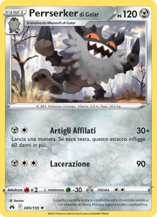 Perrserker di Galar #085 — Zenit Regale