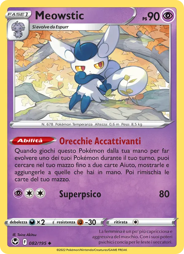 Meowstic #082 — Tempesta Argentata (Reverse Holo)