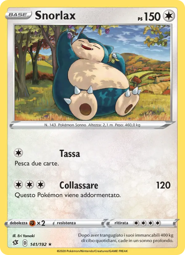 Snorlax #141 — Fragore Ribelle (Reverse Holo)