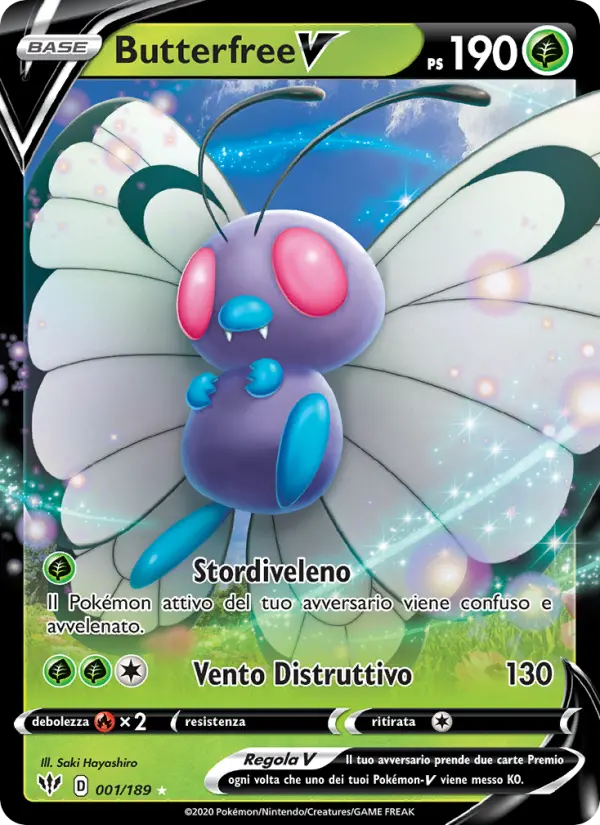 Butterfree V #1 — Fiamme Oscure