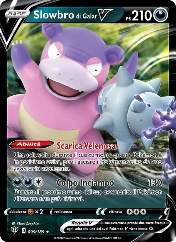 Slowbro di Galar V #99 — Fiamme Oscure