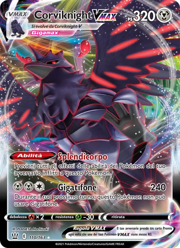 Corviknight VMAX #110 — Stili di Lotta