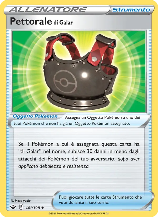 Pettorale di Galar #141 — Regno Glaciale