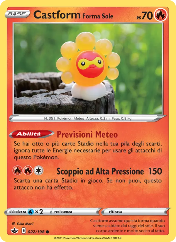 Castform Forma Sole #022