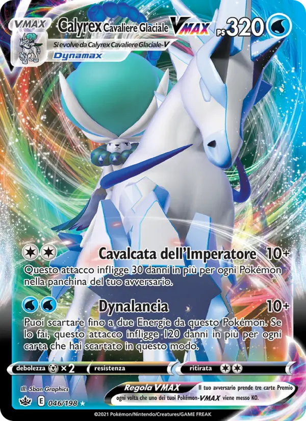 Calyrex Cavaliere Glaciale VMAX #46 — Regno Glaciale