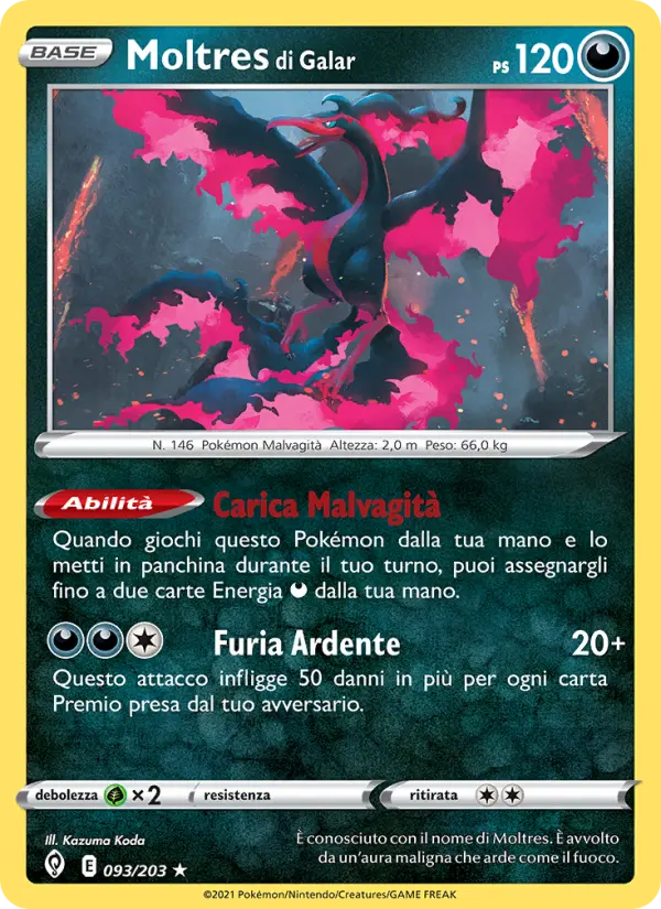 Moltres di Galar #093