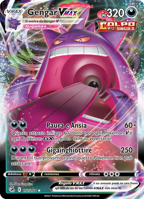 Gengar VMAX #157 — Colpo Fusione