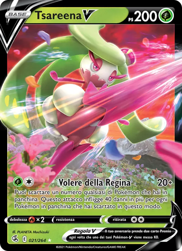 Tsareena V #021 — Colpo Fusione