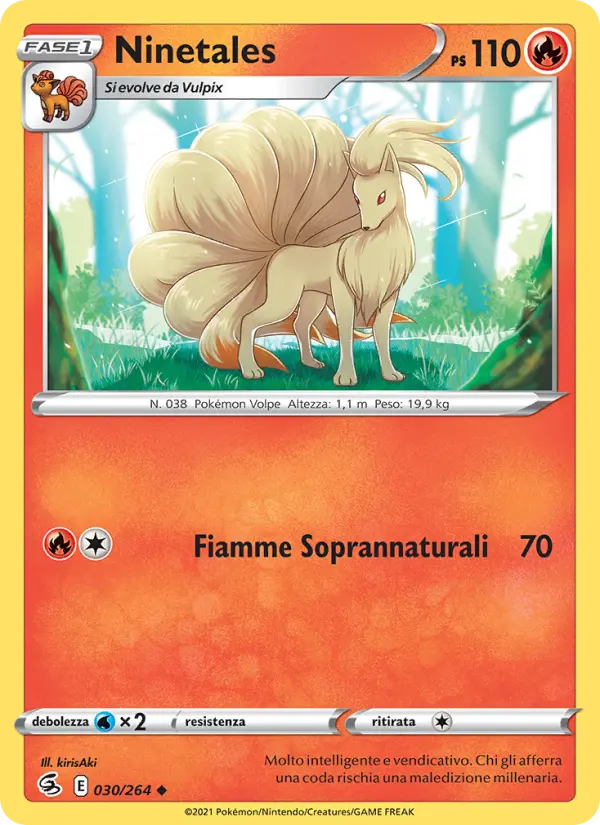 Ninetales #030 — Colpo Fusione