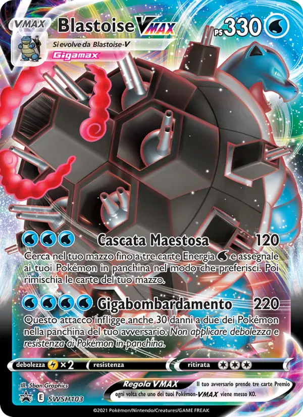 Blastoise VMAX #103 — SPSC Promo