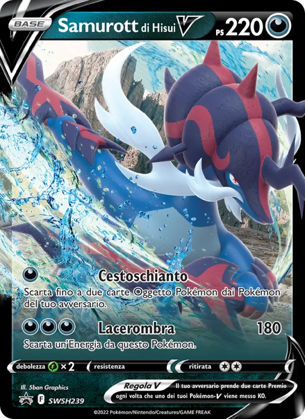 Samurott di Hisui V #239 — SPSC Promo