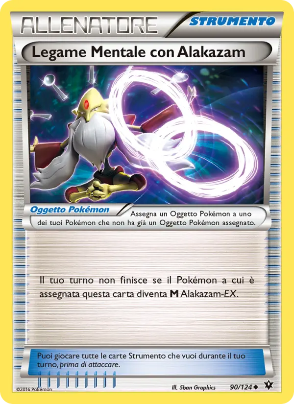 Legame Mentale con Alakazam #90 — Destini Incrociati (Reverse Holo)