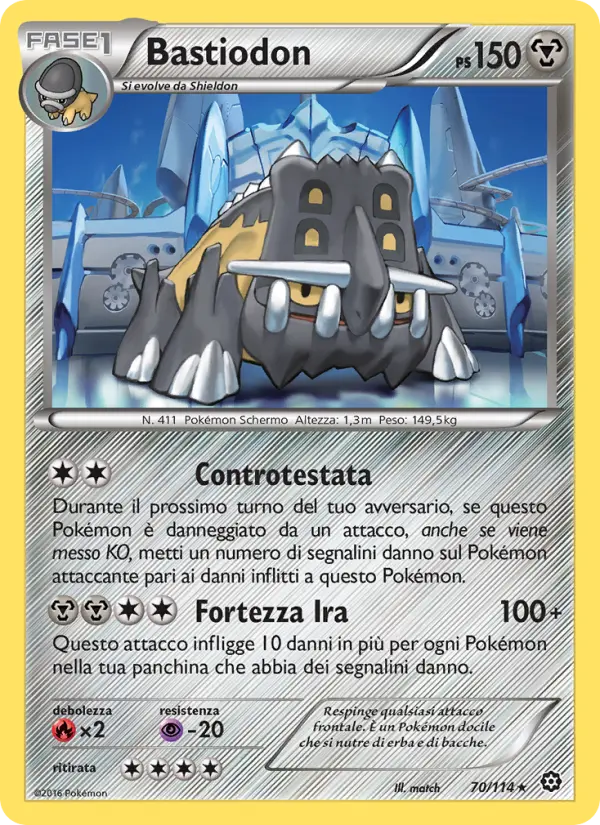 Bastiodon #70 — Vapori Accesi (Reverse Holo)