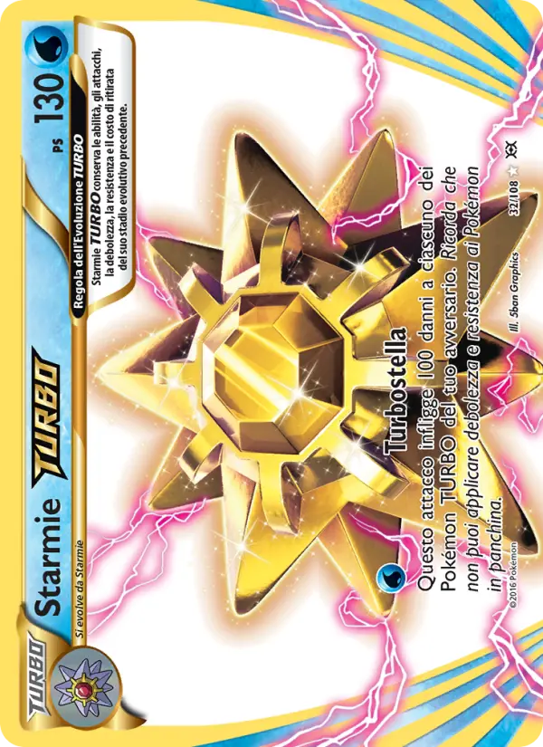 Starmie TURBO #32 — Evoluzioni