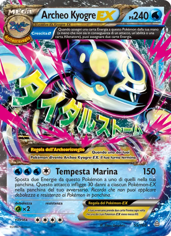 Archeo Kyogre EX #55
